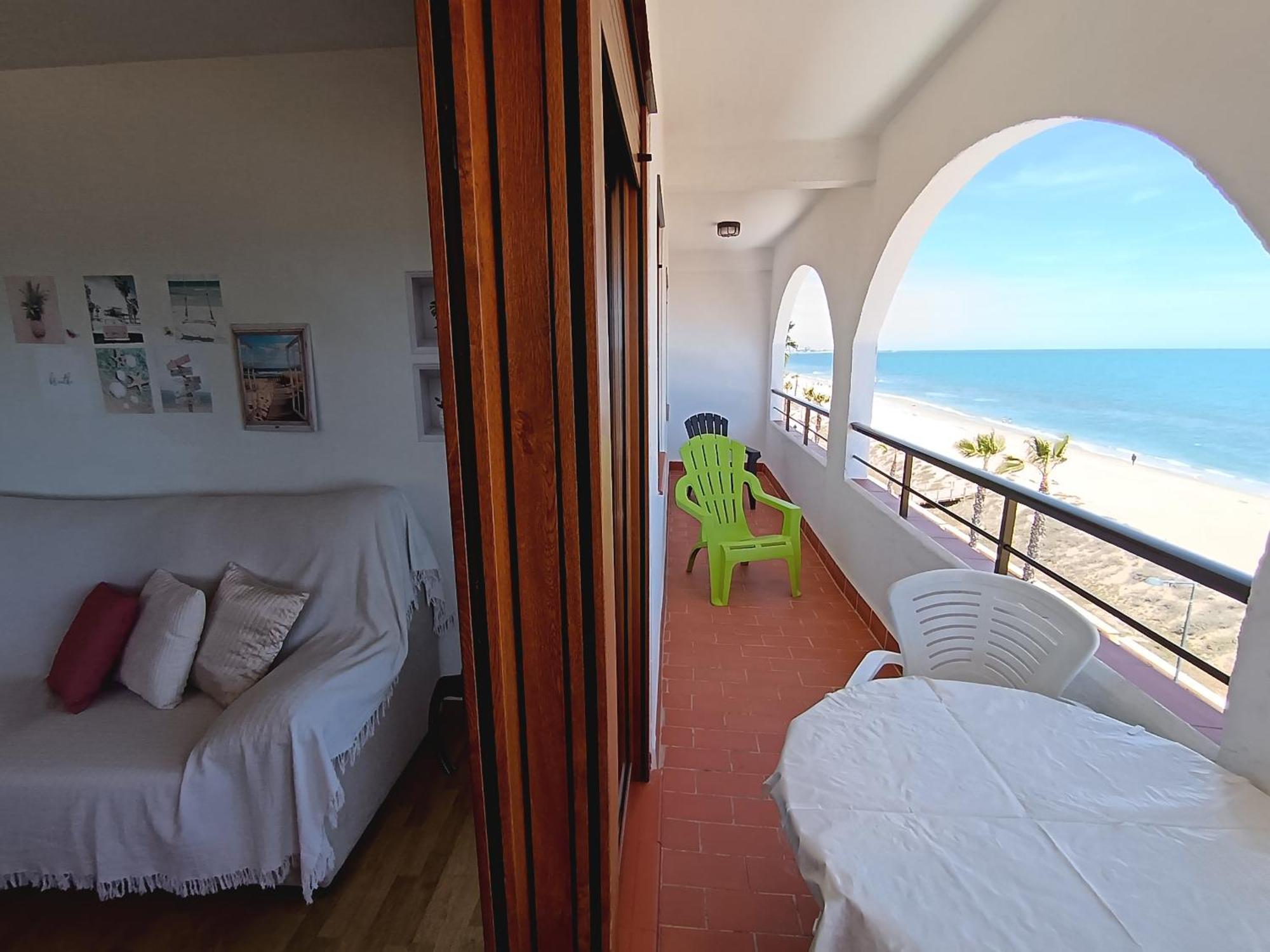 Primera Linea De Playa, Ada Benedicto Xiii, Aire Acondicionado, Wifi, Parking Appartement *